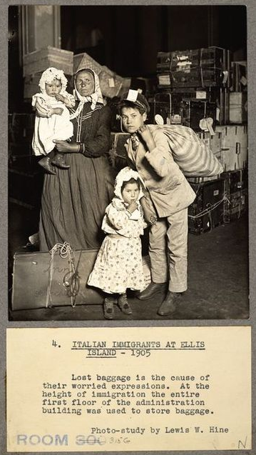 Italian Immigrants at Ellis Island, 1905