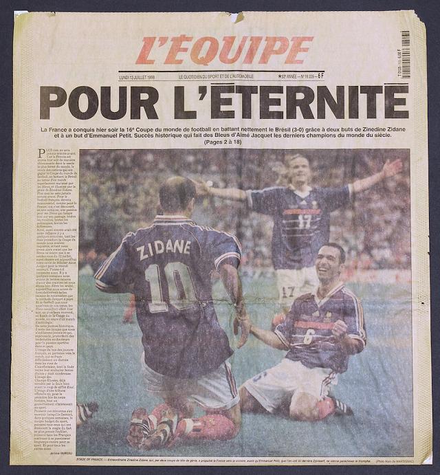 Journal l’Équipe, 13 juillet 1998